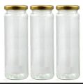 Organize Your Kitchen with Empty Glass Jar Long Type - 6 Pieces - Easy To use and Clean, A Unique Choice For Kitchen Storage 300-350 ml.