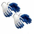 Nylon hand Gloves (Rubber Coated Nitrile) , Safety gloves for Industrial, Construction, Household, Cycling, Bike Riding, Gardening, Kitchen Work Use, blue.