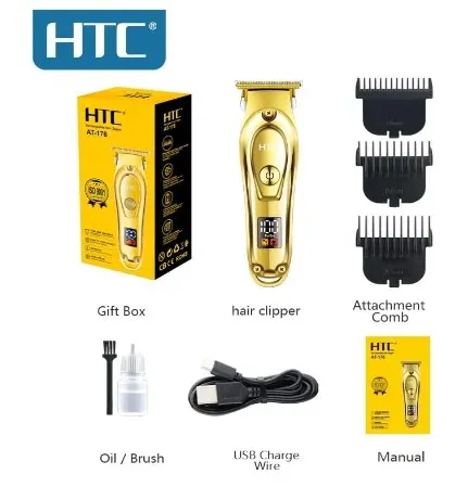 HTC%20AT-176%20Professional%20Men's%20Hair%20Trimmer%20and%20Beard%20Trimmer%20for%20Hair%20Removal,%20Face,%20Head%20and%20Body%20Hair,%20LED%20Display,%20Hair%20Trimmer%20with%20Ultra%20Sharp%20Blades,%20Gift%20Man%20-%20Image%203