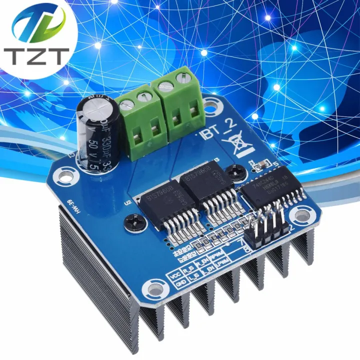 【happy one】TZT Double BTS7960 43A H-bridge Motor Driver module diy smart Current diagnostic for Arduino