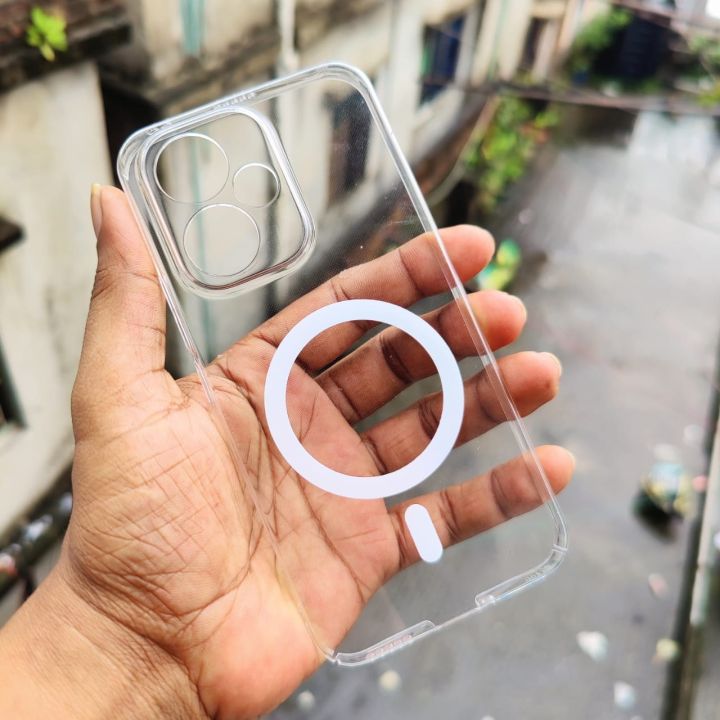 For Honor 400 5G (China) Anti Yellow Magsafe Magnetic Wireless Charging Case Clear Transparent Shockproof Back Cover Phone case For Honor 400 5G (China)