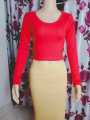Cotton New Fashionable Cotton short body Full hata Crop Tops Blouse for Women by now in amena fashion.