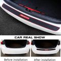 【Xiaofeng】Beziel car rear bumper protector sticker rubber strip SUV trim cover car back bumper protector sill car styling.
