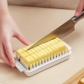 Butter Cutting Cheese Boxes Plastic Butter Keeper with Cutters Kitchen Grater Cheese Tools.