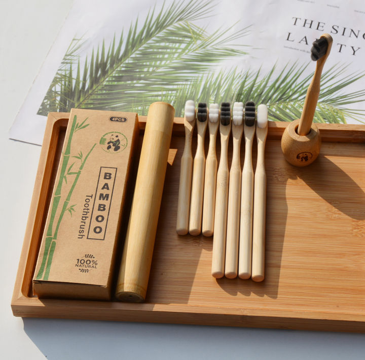 The manufacturer supplies Wanmao bamboo toothbrush 10,000 moso bamboo toothbrush Wanmao bamboo toothbrush wholesale