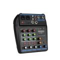 Portable sound mixing console with Bluetooth 48V Phantom Power Monitor Karaoke System USB Mixer Audio. 