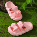 Summer Bow Baby Slippers For Children Cold Slippers Indoor Non-Slip Soft Bottom Comfort Cute Baby Hole Shoes Girls Home Slides. 