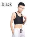 【Happy childhood memories】（NEW）Casual Breathable Short Chest Breast Binder Vest Tops Binder Underwear Tank Bandage Breathable Side Hook. 