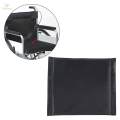Wheelchair Backrest or Seat Cushion Mat Disability Care Comfortable Soft Durable - Black Cushion. 