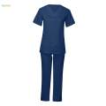 Women Nursing Scrubs Uniform Top Pants Set suits Clothing for Worker Pet Groomer. 
