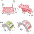 pet Hamster Toys Wooden Rainbow Bridge Seesaw Swing Toys Small Animal Jessica.