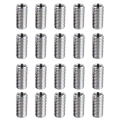 40 Pcs Thread Reducing Nuts, M8 Male to M6 Female Thread Screw Sleeve Bolt Conversion Nuts, Threaded Reducers Adapters.