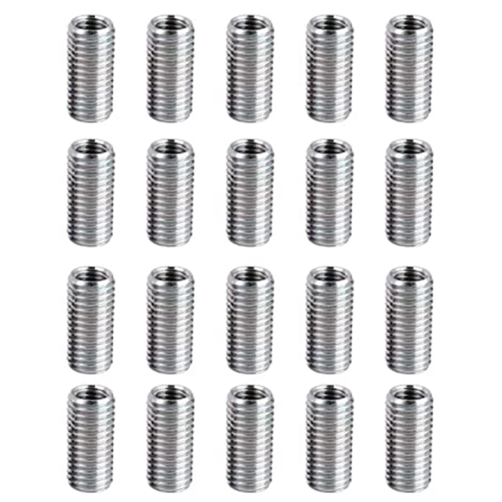 40 Pcs Thread Reducing Nuts, M8 Male to M6 Female Thread Screw Sleeve Bolt Conversion Nuts, Threaded Reducers Adapters