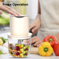 Food Processor, 4 Bowls 2 Blades Electric Grinder Chopper,  Baby Food Processor, Cordless Food Fruit Vegetable Blender. 