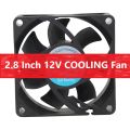7025 FAN 12V COOLING Fan 2.8 Inch Cooling Fan 70mm Fan Heatsink Cooler Cooling Fan 12V DC Fan 70x70x25mm Heat Dissipation Mini Fans With Cables. 