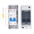 DC Disconnect Switch Transparent Cover DC Miniature Circuit Breaker 1000V Pa66 4000A Breaking Capacity for Grid Connected System. 