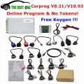 Free Keygen Online Carprog V8.21 V10.93 Full Set Auto Repair Tool Car Prog 8.21 10.93 Airbag Reset/Radio Code/ECU Programmer.
