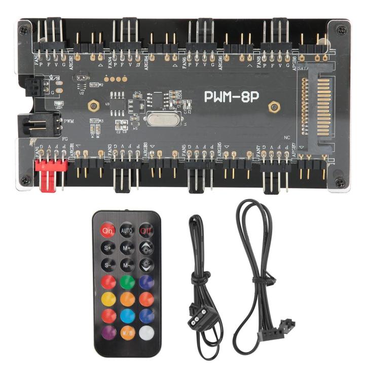stable motherboard control and remote case fan controller durable pwm+argb home for computer cooling diy repairing