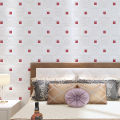 Wall Sticker Easy to Peel White Brick Textured Wall Tile Shaped Sticker. 