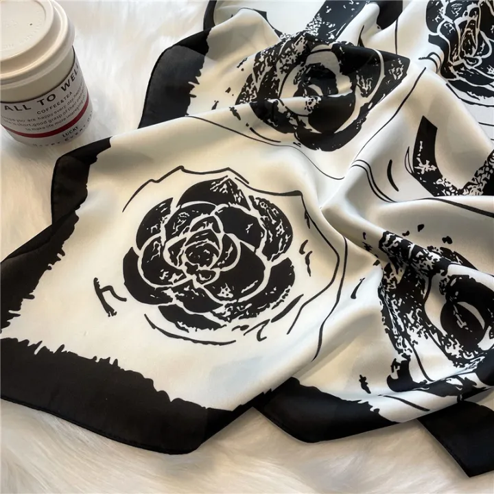 2024%20Fashion%20Luxury%20Brand%2070cm%20Silk%20Square%20Scarf%20Women%20Satin%20Neck%20Tie%20Female%20Hair%20Bandana%20Headkerchief%20Shawl%20Wrap%20Hijab%20Echarpe%20-%20Image%203