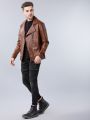 Pantoneclo Premium Quality Casual & Stylish PU Leather Men’s Biker Jacket. 