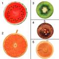 3D Digital Stuffed Cushion Vegetable Fruit Pattern Print Foam Seat Cushion Round Sponge Floor Office Chair Back Cushion Chair Seat Pad Sofa Throw Pillow. 