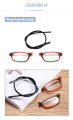 Portable magnetic reading glasses that can be hung around the neck with adjustable lanyard for men and women. 