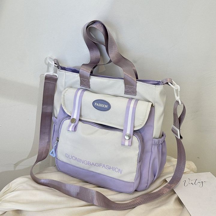 Japanese%20style%20multi%20pocket%20nylon%20waterproof%20shoulder%20bag%20tuition%20bag%20trendy%20bag%20-%20Image%202