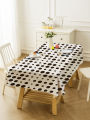 Waterproof, stainproof, heat insulation, fashionable, new products, simple dotted line, watercolor tablecloth, cover cloth, coffee table cloth, desk fabric, tablecloth, tablecloth, tablecloth. 