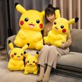 Soft Cuddly Pikachu Plush Toy Lovely Big Size Pikachu Doll Stuffed Cartoon Anime Hug Plushies Birthday Gifts For Child Fans. 
