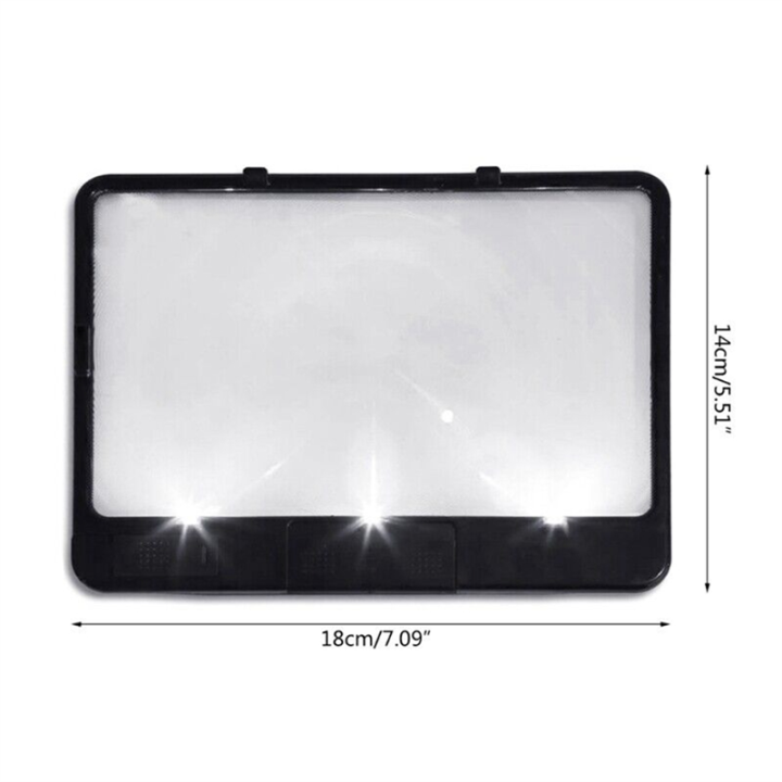1%20Piece%20Candy%20AS-SEEN-ON-TV%20Reading%20Magnifying%20Glass%20and%20Light%20to%20See%20Pages%203X%20Bigger,%20Optical%20Grade,%20Anti-Glare%20Black%20-%20Image%207