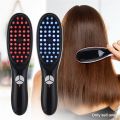 Nano Atomized Scalp Massage Hair Care Electric Instrument Comb Red and Blue Light Vibration Hair Growth Device.