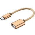 Metal Usb C 3.1 Type C Male To Usb Female Otg Data Sync Converter Adapter Cable - Cable Protector - Type C Cable. 