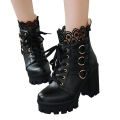 ◎New Style◎Fashion Winter Lace Pure Color High-Heeled Women Ankle Boots Party Shoes. 