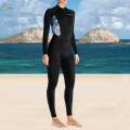 Adults Women Wetsuit Quick Drying Full Body Front Zip Diving Suit for Water Sports.