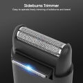 HEGRUS Electric Shaver Mini Portable Razor Sideburn Trimmer USB Rechargeable Beard Trimmer Ultra Thin Washable Electric Shaver Cordless Razor Facial Grooming Kit with Cleaning Brush For Men Beard Hair. 