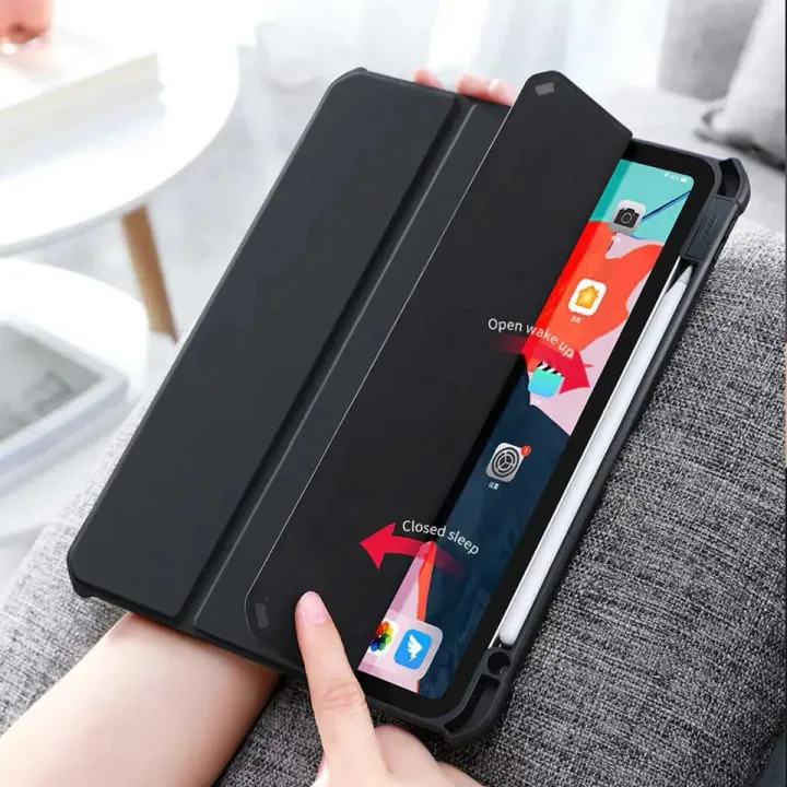 Xundd%20Leather%20Case%20For%20Apple%20iPad%20Pro%2012.9%20(2018-2020-2021)%2012.9%20inch%20Case%20Shockproof%20Transparent%20Trifold%20Light%20Anti-impact%20Magnetic%20Leather%20Tablet%20Cover%20(Black)%20-%20Image%208