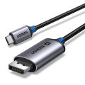 UGREEN CM556 USB-C to DisplayPort 8K Cable - 1M/2M/3M - UGREEN USB-C to DisplayPort Cable - Maximum resolution: 8K 60Hz - Material: Aluminum alloy, plastic. 