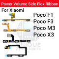Xiaomi Poco F1 F3 X3 Power on / off Switch Button Side Volume Up Down Buttons Flex Cable Replacement Parts. 