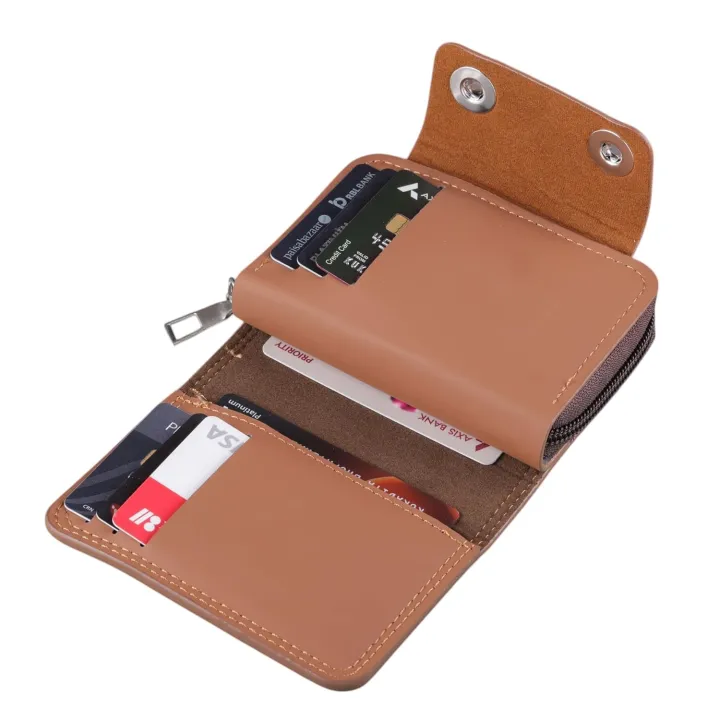 Blocking%20Zip%20Pocket%20Purse%20Lady%20Men%20Wallet%20Case%20Unisex%20Leather%20Card%20Holder%20-%20Image%209