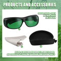 Plant Growth Light Eye Protection Gardening LED Planting Glasses Grow Room Glasses with Glasses Case. 