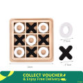 Wooden Board Game XO Tic Tac Toe Chess Funny Developing Intelligent Educational Toy Puzzles.