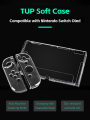 【Pre-order】 DATA FROG TPU Soft Transparent Protective Case Frame Protector For Nintendo Switch Oled Game Console Accessories. 