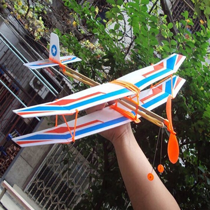 Biplane%20Glider%20Aircraft%20Thunderbird%20Rubber%20Band%20Power%20Plane%20Helicopter%20Model%20-%20Image%207
