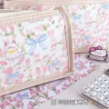 Pink Tulip Large Capacity Pencil Bag High-Value Waterproof Stationery Bag.