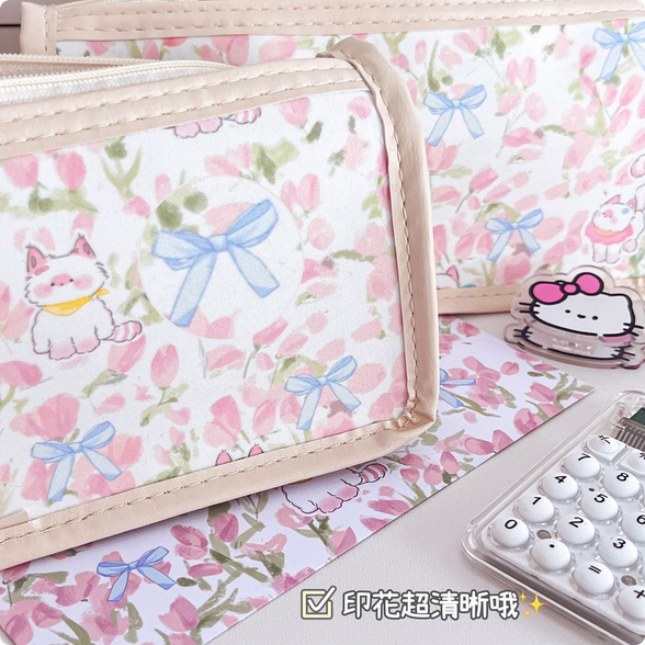 Pink%20Tulip%20Large%20Capacity%20Pencil%20Bag%20High-Value%20Waterproof%20Stationery%20Bag%20-%20Image%203
