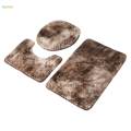 3 Pieces Bath Mats Set for Bathroom with Toilet Cover, U Shape Rug, Washable Bathroom Rug Sets for Tub, Bath Room, Shower Floors.