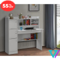 Stylish Addition - Modern Reading Table/Study Desk/Laptop Desk with Three Large Storage and Lock by Vision Furniture - Sustainable Choice.