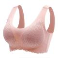 【DM bag factory Store】M-2XL Large Size Design Latex Bra Seamless Bras For Women Lace Brassiere Push Up Bralette With Vest Top. 