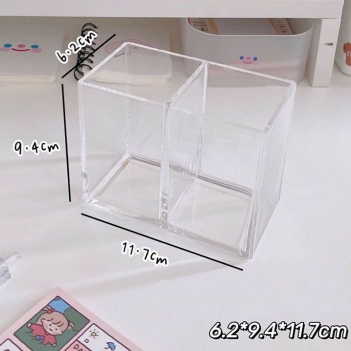 Transparent%20Acrylic%20Pen%20Holder%20New%20Square%20Three%20Grid%20Pencil%20Rack%20Large%20Capacity%20Stationery%20Desktop%20Organizer%20School%20-%20Image%209
